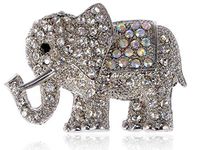 Fashion Unisex Gold Plated Elephant Crystal Rhinestone Party Bouquet Brooch Pin Daily Popular Girls Girl Jewerly Accessories Elegant Cute | Parttern - Style-10