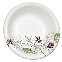 Dixie SX20PATHPK Pathways Heavyweight Paper Bowls, 20oz, White/Green/Burgundy, 125/Pack