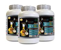 Brain Health Memory and Focus - MCT Oil 3600MG - Medium Chain TRIGLYCERIDES - mct Oil Made from Coconuts - 3 Bottles 450 Softgels