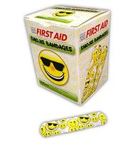 Emojis Bandages Are Cool - 100ct Sterile 3/4"x3"