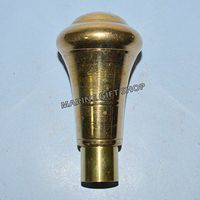 VICTORIAN HEAD COOL DESIGN BRASS WALKING STICK WOODEN CANE HANDLE