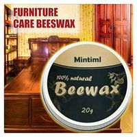 Pinkpaopao Wood Seasoning All-Purpose Beewax for Wood & Furniture, Home Cleaning Clean Dirt & Polish,Prevents Dry Cracks & Reduces Scratches (1X 20g Beewax)