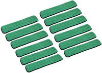 Real Clean 18 inch Microfiber Dry Dusting Mop Refill Pads for Flat Microfiber Mop Frames (Pack of 12)