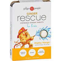 Ginger People Ginger Rescue for Kids - Mighty Mango - 24 Chewable Tablets - Case of 10