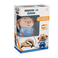 Children Toy Gift USB Electric Learning Toy, Christmas Gift Toy, Follow Any Drawn Line Magic Pen Inductive Cute Pig Model with Colorful Lights, Cool Music for 2+ Year Old Boys Girls (Pig)