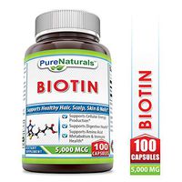 Pure Naturals Biotin 5000 Mcg, Capsules (100) Supports Cellulose Energy Production*Supports Digestive Health*Supports Amino Acid* Metabolism &Immune Health*