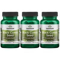 Swanson Full Spectrum Black Cumin Seed 400 Milligrams 60 Capsules 3 Pack