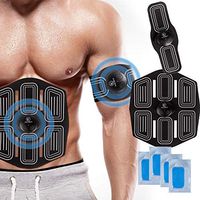 BLACK MARLIN Abs Stimulator Muscle Toner Trainer Ultimate Abs Trainer for Men Women Abdominal Work Out Fitness Abs Muscle Gear Workout Abdomen/Arm/Leg Training Portable
