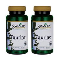Swanson Amino Acid Taurine 500 Milligrams 100 Capsules (2 Pack)