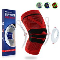 Snapmade Knee Brace Compression Sleeve - Scientifically Design Knee Pads Support for Meniscus Tear and Arthritis Relief, Professional Knee Sleeves, Knee Braces for Men and Women - Single Wrap - M