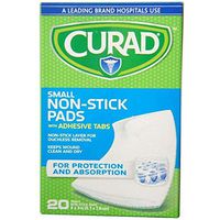 Curad Small Non-Stick Pads with Adhesive Tabs, 2 Inches x 3 Inches, 20 Count (Pack of 1)
