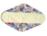 14 Inch Overnight Bamboo Mama Cloth/ Menstrual Pads/ Reusable Sanitary Pads (Swirls)
