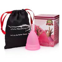 Nezbling Menstruation Cup for Menstrual Relief with Premium Storage Bag, Leak Free Guaranteed for Normal Flow, Flexible Soft Reusable Medical-Grade Silicone Small Period Cups.