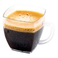 Clear Plastic Mini Cafe Cups - 2 oz - Disposable & Recyclable - Plastic Espresso Cup, Plastic Coffee Cup, Coffee Mug - 100ct Box - Restaurantware