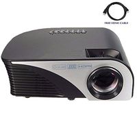 Video Projector,Dihome 1200 Lumens HD Projector with free HDMI Cables Multimedia Home Theater Projector USB/AV/SD/HDMI/VGA -Black