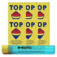 Top Single Wide Rolling Papers (6 Packs) with Hippie Butler KewlTube