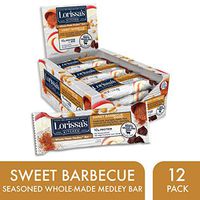 Lorissa's Kitchen   Whole-Made Medley Bars, Sweet Barbecue, 1.5 oz Bars, Pack of 12 – 10g of Protein, Gluten-Free - Individual Protein Bars Made with Simple Ingredients