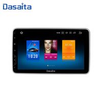 Dasaita 10.2 inch Rotatable Screen Double Din Android 9.0 Car Stereo for Any Vehicle with a Double din Slot Radio GPS 4G Ram 32G ROM Navigation Dash Kit Meomery Card