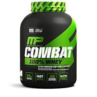 MusclePharm Combat 100% Whey, Muscle-Building Whey Protein Powder, 25 g of Ultra-Premium, Gluten-Free, Low-Fat Blend of Fast-Digesting Whey Protein, Vanilla, 5-Pound, 73 Servings