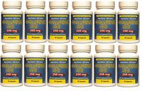 (Pack of 12) Hyaluronic Acid 250 Mg Mega Strength 60 Capsules Pills Joints Antioxidant