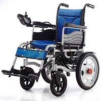 LW Electric Wheelchair, Adjustable headrest Electric Folding Wheelchair Lightweight Full of Intelligent powerchair Super Endurance