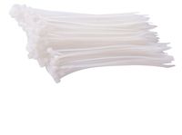 8" Cable Ties Premium Natural White | Nylon Zip Ties | UV Rated | 200 PCS Pack