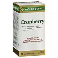 Nature's Bounty Cranberry Dietary Supplement 60 Soft Gels (Pack of 12)