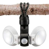 Equipt EQBPL092 Weather Resistant Multi-Functional 360 Degree Double LED Light with Motion Sensor for Outdoor Lightning