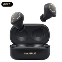True Wireless Earbuds AptX, Wavefun XPods 3 HiFi Headphones IPX7 Waterproof Bluetooth 5.0 Pods Touch Control Wireless Sports Earphones with Dual Mic CVC8.0 Noise Cancelling Clear Call Headset