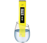 Digital PH Meter Water Quality Tester 0.01 Accuracy Measurement Range 0-14PH Automatic Temperature Compensation (ATC) Drinking Water Hydroponics Spa Aquarium RO System（Yellow）