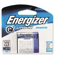Energizer EL223APBP Lithium Photo Battery, for Electronics, 6 Volt