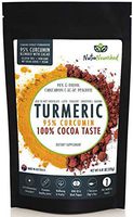 95% Curcumin Turmeric Extract Powder Natural Pure Supplement, Vegan, Organic, Water Soluble, Non-GMO, Gluten Free, Extra Strength, Antioxidants, Cacao Flavour, Piperine & Oil (125g)