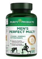 Men's Perfect Multi from Purity Products - Vitamins, Minerals and Phytonutrients - Supports Healthy Testosterone Levels and Promotes Energy, Vitality and Stamina - 120 Capsules