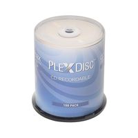 PlexDisc CD-R 700MB 80 Minute 52x Recordable Disc - 100 Pack Spindle (FFP) - 631-805