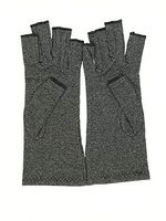Arthritis Gloves Compression for Arthritis Pain Relief Half-Finger Gloves (Large)