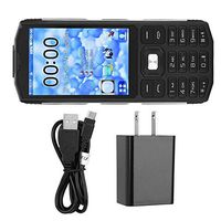 ASHATA Big Button Mobile Phone for Elderly - 3.5 Inch Senior Mobile Phone, Three SIM Card Dual Standby with Flashlight FM Radio, Easy-to-Use