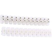 COMOK Dual Row 12 Position Barrier Block Terminal Strip Cable Connector 60A 2Pcs