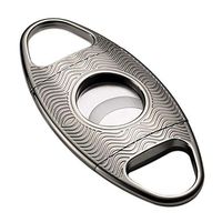 Jstyal968 Yalztc-zyq16 Cigar Scissors Sharp Blade Metal Stainless Steel Portable Double Blade Thick Cigar Cutter (Color : Silver)