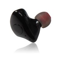 Cannan Mini Bluetooth Earbud Smallest Wireless Invisible Headphone Earbuds with Microphone Noise Cancelling Hands-Free Calls for Apple iPhone and Android Smartphones (Black)