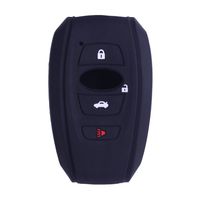 XUHANG Sillicone key fob Skin key Cover Remote Case Protector Shell for 2016 2017 Subaru Forester Sti 2017 Outback 2014-2017 BRZ 2015 2016 XV Crosstrek Impreza 2016 WRX smart remote black