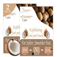 Dr. Entre's Foot Peel Mask | 2 Coconut Pairs | Baby Soft Feet in Just 7 Days, Exfoliating Callus Remover