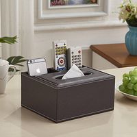 T-ZJHC Home Home Living Room Cute Tray Paper Napkin Coffee Table Remote Control Storage Box, Brown Trumpet Multifunction