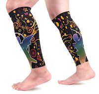 LEVEIS Cupid Shooting Hearts and Flowers Calf Compression Sleeves,Leg Performance Support for Shin Splint Calf Pain Relief Men & Women Guards Sleeves for Running Cycling 1 Pair