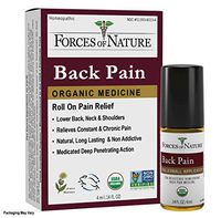 Forces of Nature -Natural, Organic Back Pain Relief (4ml) Non GMO, No Harmful Chemicals –Fast Acting Anti-Inflammatory Relief for Pain Associated with Low Back, Sciatica, Neck & Shoulders