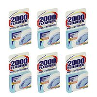 2000 FLUSHES Blue Plus Detergent Automatic Bathroom Toilet Bowl Cleaner (6 Pack)