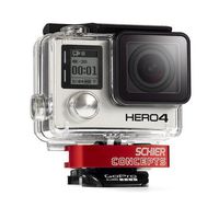 Schier Clamp for Action or GoPro HERO cameras (RED) | Innovative, Secure Thumbscrew R...