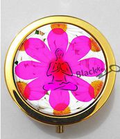 BlackKey Daisy Flower & Ladybug & Butterfly Pattern 3-Compartment Decorative Pocket Gift Box Case Organizer for Pill, Color 2 -500