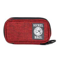 Nickel Bags Pod Key Chain | Herb Accessories Travel Pouch with Padded Interior (Red, 6 in)