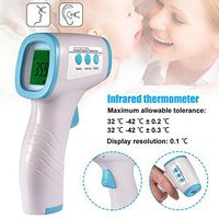 Wlcome Forehead Thermometer, Accurate Digital Thermometer,Immediate Result 丨Infrared Ear Forehead Digital Thermometer Instant Accurate Temperature Meter for Baby Kids Adults Indoor Outdoor Blue