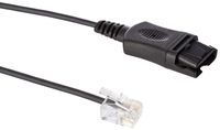 Headset Smart Cord 1200GN (4ft) for Jabra, Liberation, GN Netcom | QD - Quick Disconnect | Compatible with Mitel, Cisco, Yealink, NEC, Aastra, Nortel, Shortel, Allworx, Polycom, Avaya Vantage Series